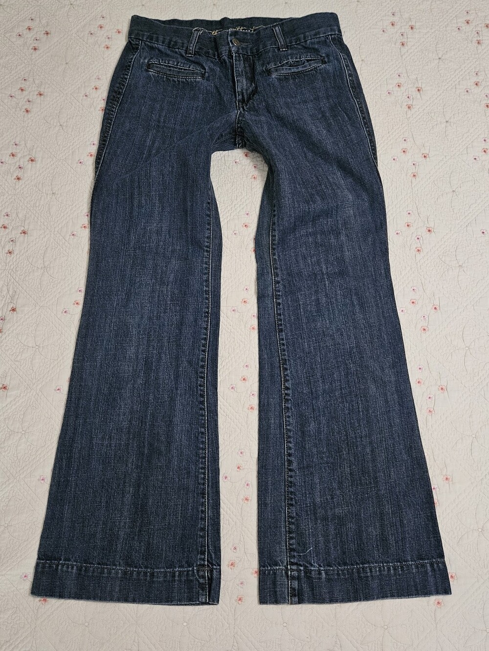 2008 Old Navy The Sweetheart Classic Rise Low Rise Wider Leg Jeans Sz 8 Y2K